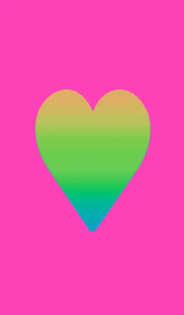 [LINE着せ替え] グラデーション ハート 14の画像1