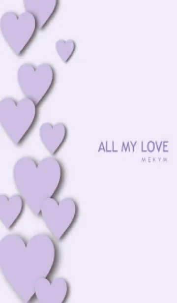 [LINE着せ替え] ALL MY LOVE-PURPLE HEART 6の画像1