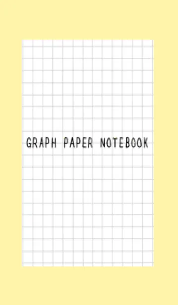 [LINE着せ替え] 方眼紙の着せかえ/黒線/ライトイエローの画像1
