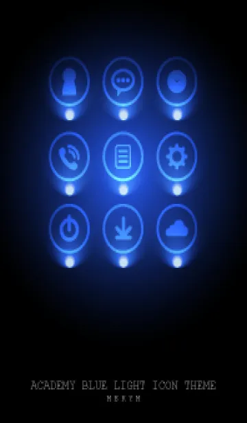 [LINE着せ替え] ACADEMY BLUE LIGHT ICON THEME 2の画像1