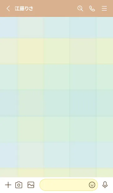 [LINE着せ替え] くすみチェック柄26の画像2