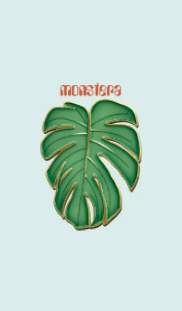 [LINE着せ替え] Enamel Pin monstera 13の画像1