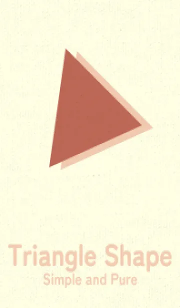 [LINE着せ替え] 三角型の着せかえ テラコッタの画像1