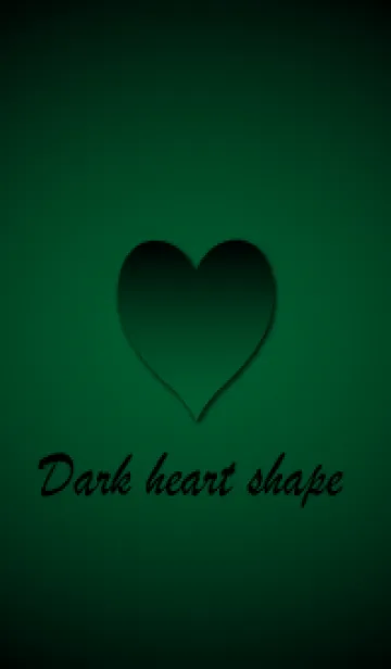 [LINE着せ替え] Dark heart shape - Green 3 -の画像1