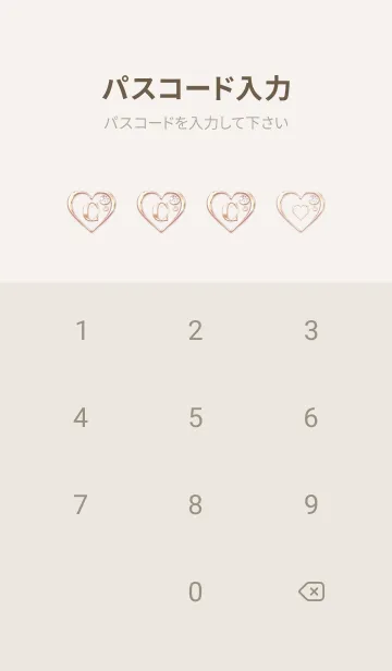 [LINE着せ替え] 【 C 】 Heart Charm & Initial - PBの画像4