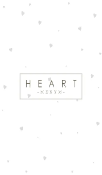 [LINE着せ替え] HEART GRAY-SIMPLE MEKYM 12の画像1