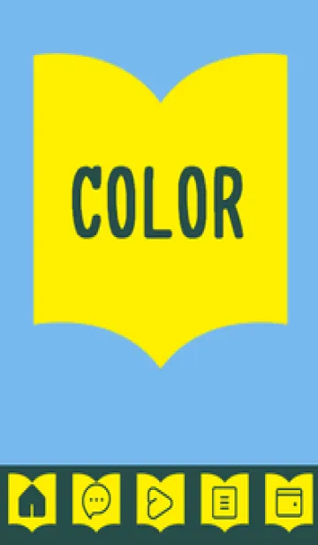 [LINE着せ替え] blue color Q36の画像1