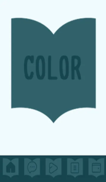 [LINE着せ替え] blue color Q38の画像1