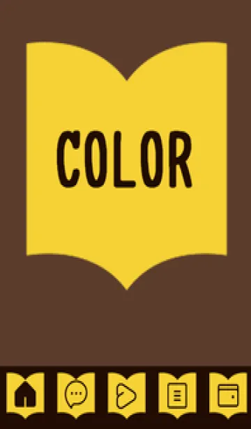 [LINE着せ替え] brown color Q36の画像1