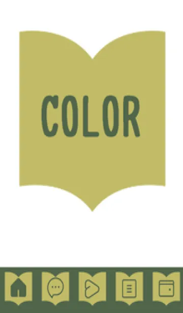 [LINE着せ替え] green color Q74の画像1