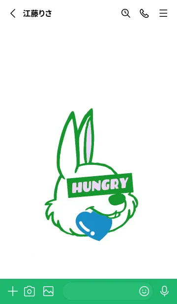 [LINE着せ替え] ハングリーラビット .2の画像2