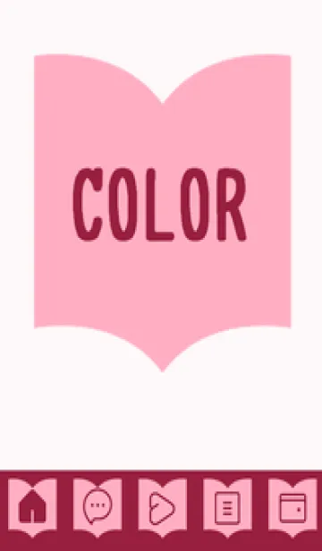 [LINE着せ替え] pink color Q39の画像1