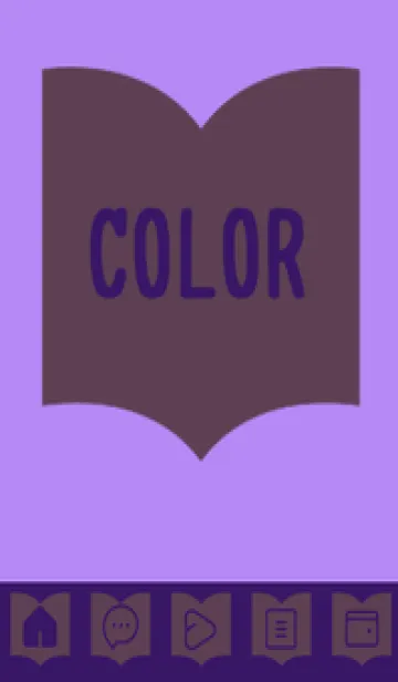 [LINE着せ替え] purple color Q36の画像1