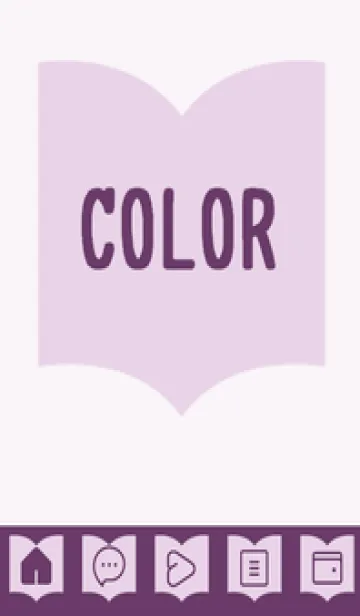 [LINE着せ替え] purple color Q38の画像1