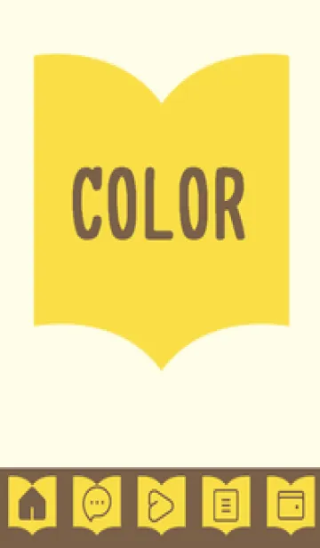 [LINE着せ替え] yellow color Q37の画像1