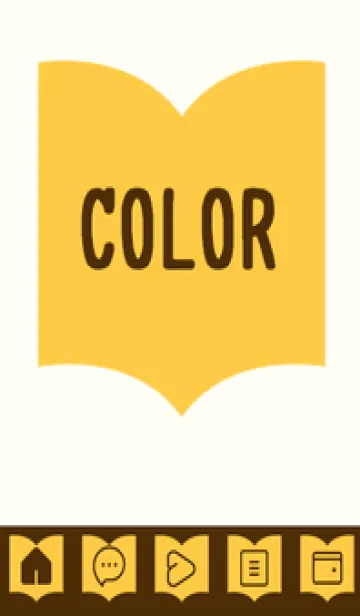 [LINE着せ替え] yellow color Q38の画像1