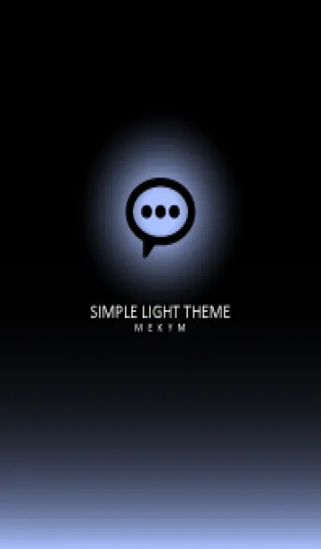 [LINE着せ替え] BLACK-SIMPLE LIGHT ICON GRADATION 15の画像1