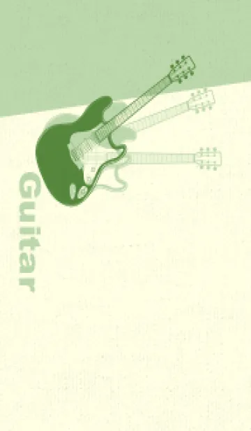 [LINE着せ替え] エレキギター Line  アイビーグリーンの画像1