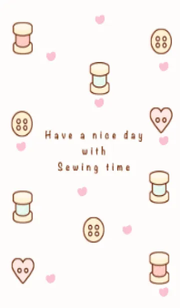 [LINE着せ替え] I love sewing time 5の画像1