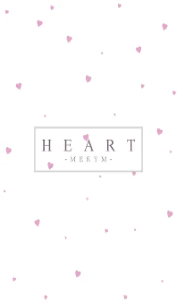 [LINE着せ替え] HEART PINK-SIMPLE MEKYM 12の画像1