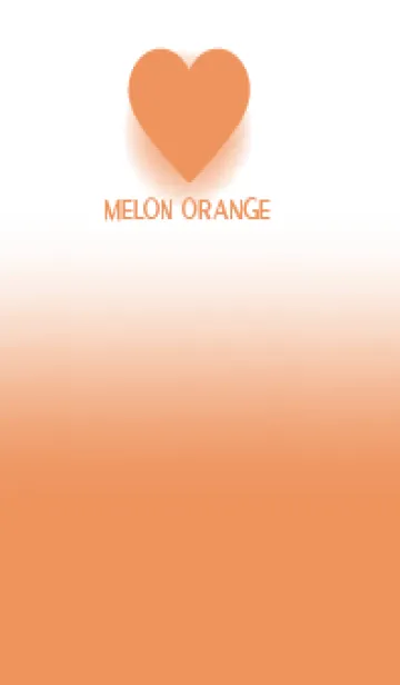 [LINE着せ替え] Melon orange & White Theme V.5 (JP)の画像1