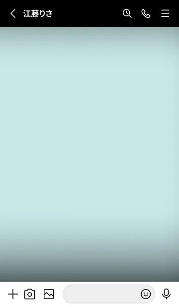 [LINE着せ替え] Black & Ice Blue Theme V5 (JP)の画像2