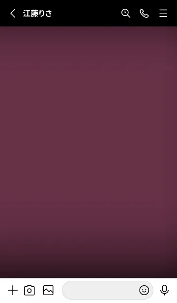 [LINE着せ替え] Black & Grape Purple  Theme V5 (JP)の画像2