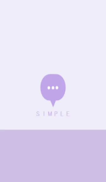 [LINE着せ替え] シンプル（purple)V.1637の画像1