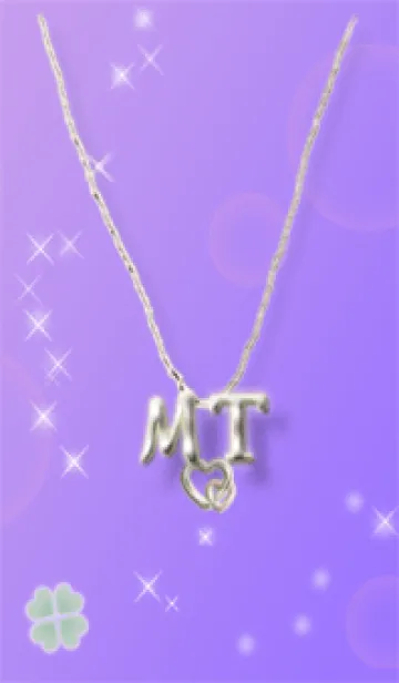 [LINE着せ替え] イニシャル30 M&T （四つ葉のクローバー）の画像1