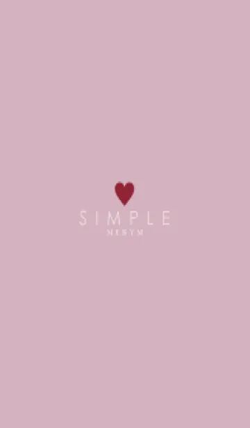 [LINE着せ替え] DUSKY PINK - SIMPLE HEART - 12の画像1