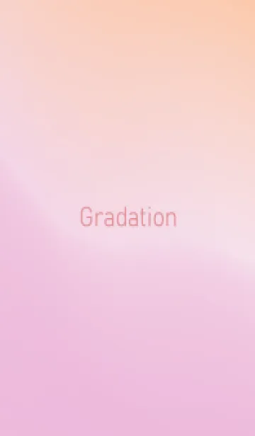 [LINE着せ替え] gradation-ORANGE&PINK-16の画像1