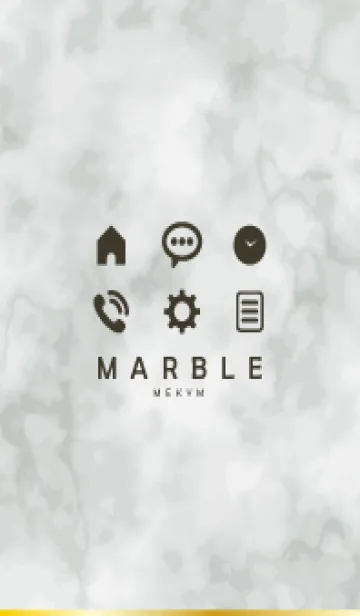 [LINE着せ替え] MONOTONE MARBLE-ICON 25の画像1