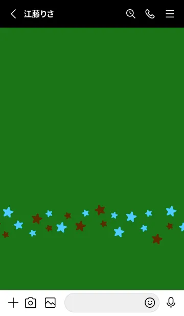 [LINE着せ替え] シンプル カラー スター 126の画像2