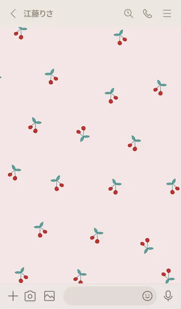 [LINE着せ替え] さくらんぼ_rosepinkの画像2
