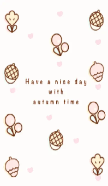 [LINE着せ替え] Happy pastel autumn time 7の画像1