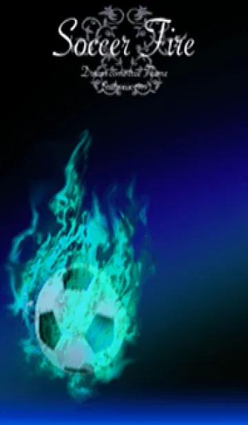 [LINE着せ替え] サッカー〜Soccer Fire〜blue4の画像1