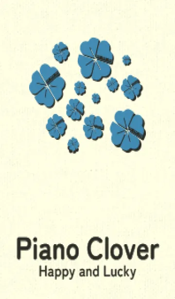 [LINE着せ替え] Piano clover ブルーシェルの画像1