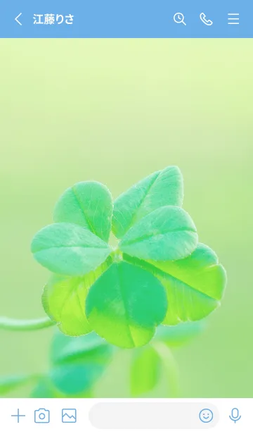 [LINE着せ替え] 七つ葉のクローバー 無限の幸福 #6-16の画像2