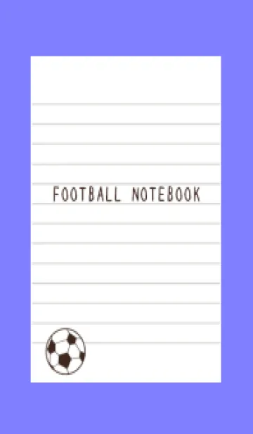[LINE着せ替え] FOOTBALL NOTEBOOK/ブルーパープルの画像1