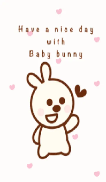 [LINE着せ替え] Happy baby bunny 9の画像1