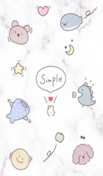 [LINE着せ替え] violet♡シンプルラフ04_1の画像1