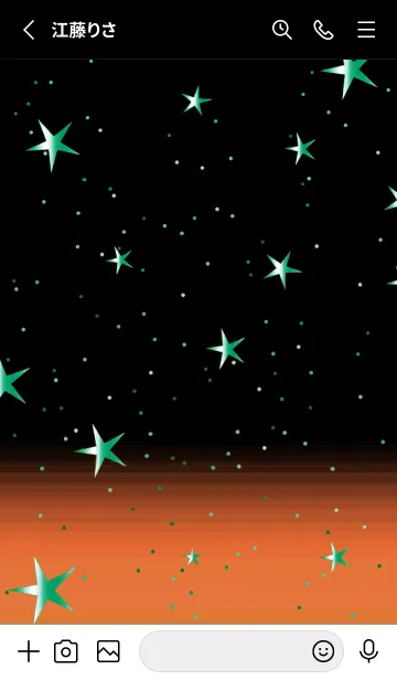 [LINE着せ替え] キラキラ ‐グラデーション・スター 83の画像2