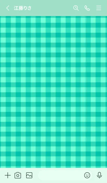 [LINE着せ替え] シンプル チェック 1の画像2