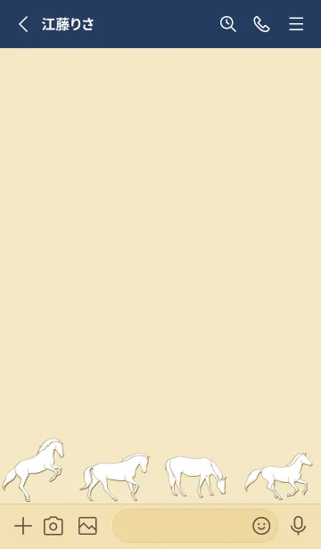 [LINE着せ替え] Enamel Pin horse 17の画像2