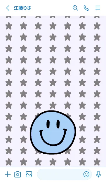 [LINE着せ替え] 手書き スタースマイル 20の画像2