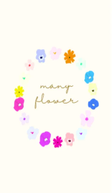 [LINE着せ替え] many flower 11の画像1