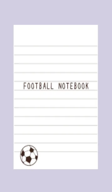 [LINE着せ替え] FOOTBALL NOTEBOOK/ベージュパープルの画像1