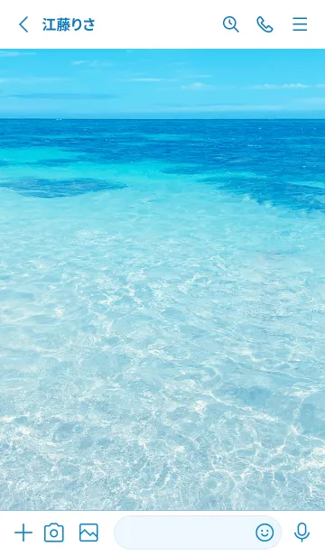 [LINE着せ替え] SUMMER SEA HAWAII - BLUE DOLPHIN 15の画像2