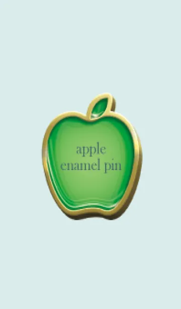 [LINE着せ替え] apple green & red Enamel Pin 41の画像1