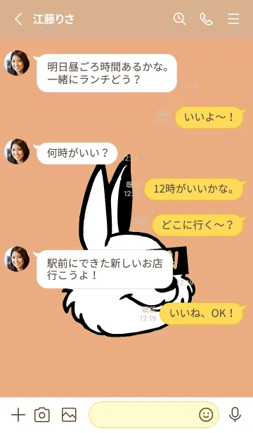 [LINE着せ替え] コリアン ラビット 83の画像3